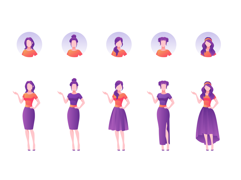 people in illustration icons in Iconscout's weekly design inspiration