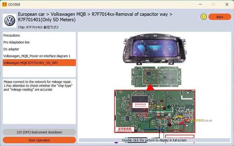 Which Tool Can Correct Mileage for VW MQB R7F7014xx 5D Cluster