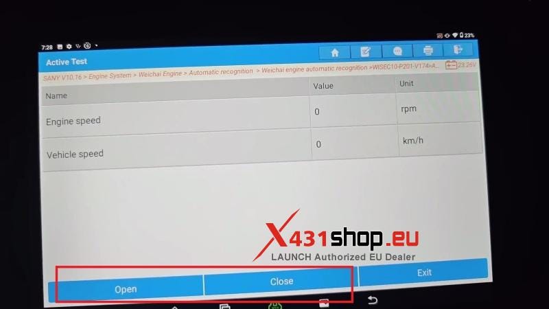 Sany C8でX431 PAD5を使用してACリレーアクチュエータテストを実行する方法