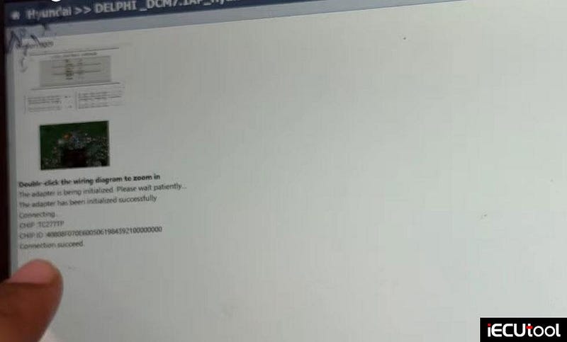 CG FC200 Read Hyundai DCM7.1AP ECU in Boot Mode