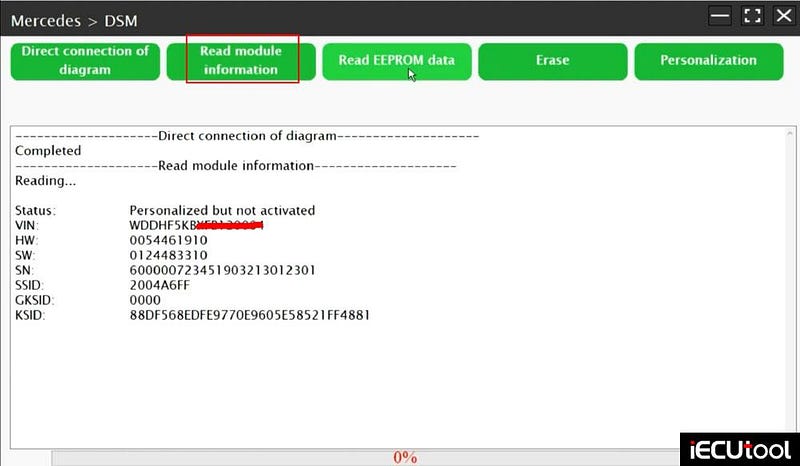 Replace Mercedes DSM FBS4 with Launch X431 ECU Programmer