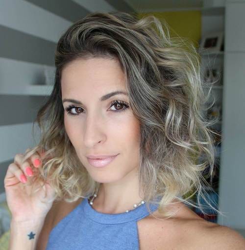 Medium Ash Blonde Haircut