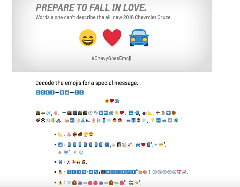 chevrolet emoji