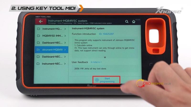 How to Generate VW MQB49 5C 5D Dealer Key with VVDI2 or Key Tool MIDI