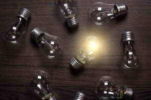 light bulb idea leader think smart clever failure motivate thought