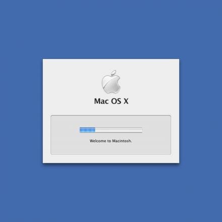 Apple startup screens from 1979 to today
