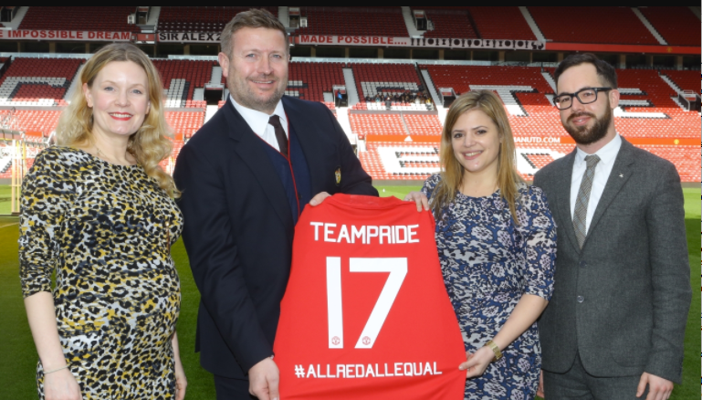 Manchester United joins forces with LGBT charity Stonewall Photo via Manchester United
