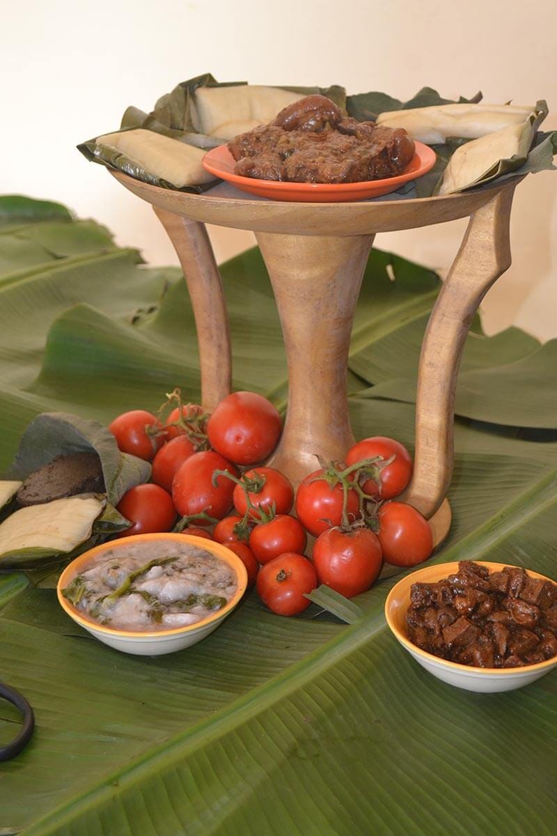 A traditional Naga wooden platter.