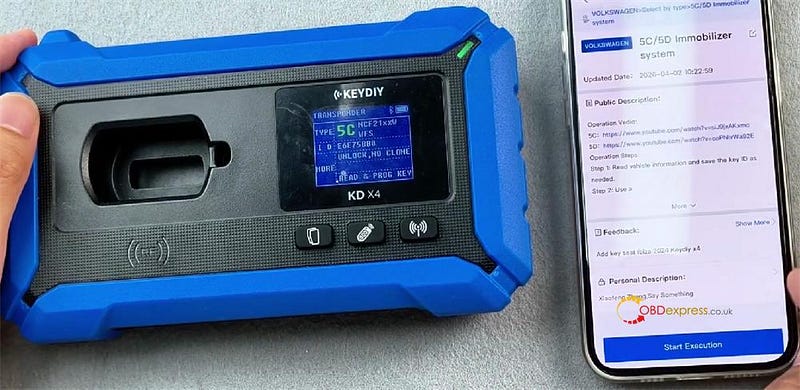 How to Modify Key ID by KEYDIY KD-X4 and FGB25 FGB08 Keys