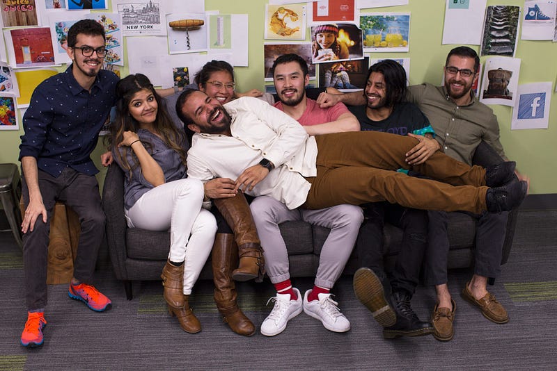 Jordan, Himani, Kim, Damon, Zain, Dave & Francisco in front