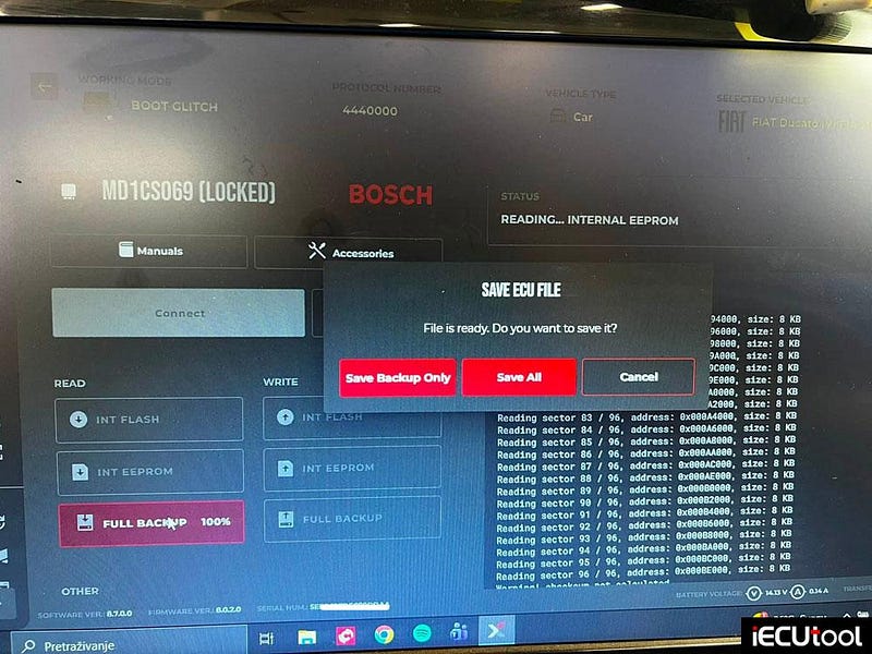 Flex Boot Unlock Fiat Ducato MD1CS069 ECU