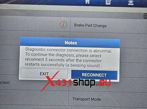 LAUNCH-X431 connection VCI error_Diagnostic Connector Connection Abnormal