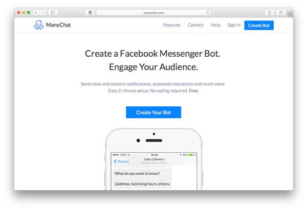 Chatbot Builder ManyChat