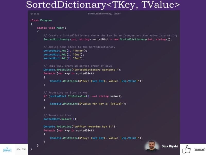 SortedDictionary