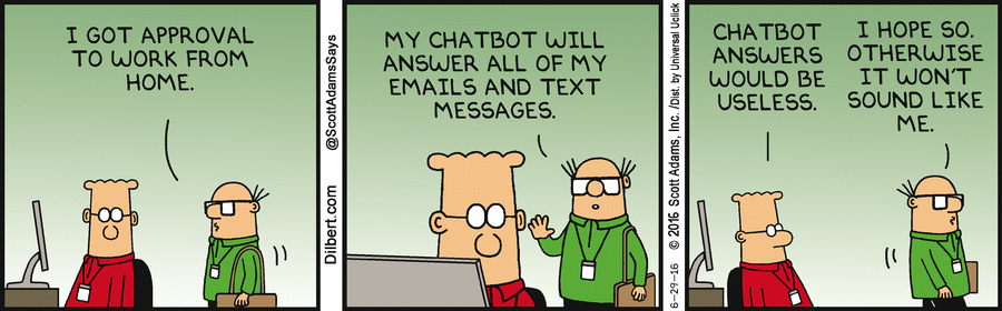 Funny comic about hr chatbots