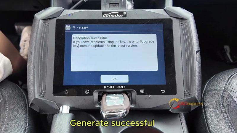 Lonsdor K518 Pro Add 2015 Hyundai IX35 ID46 Smart Key