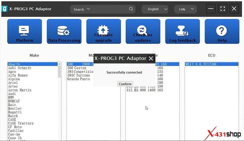 X-prog3 の起動 PC ソフトウェアのダウンロード、インストール、アクティベーション
