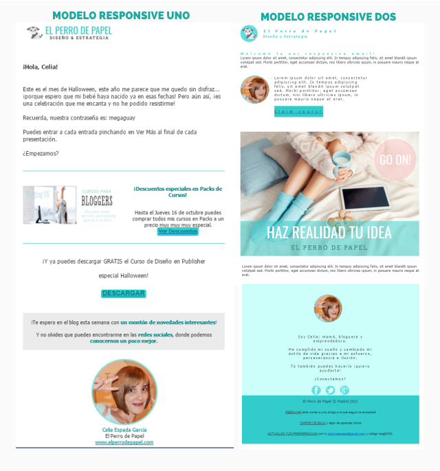 Modelos de plantillas responsive para newsletter