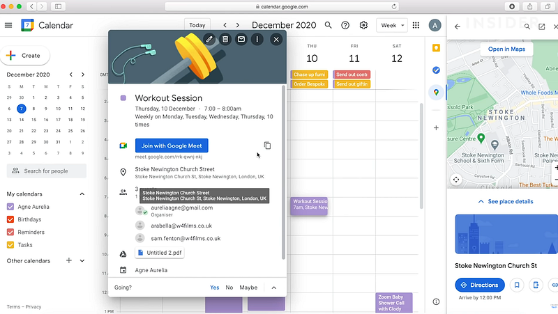 Google Calendar is one of the must-have tools for time management