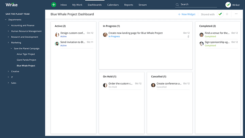 Wrike — best project management tools 2020