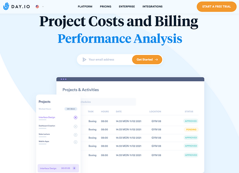 Day.io website for time and project tracking - Asana vs Jira