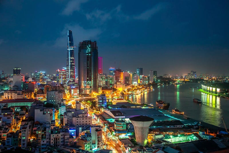 Ho Chi Minh City skyline. Credit to Heathrow.com