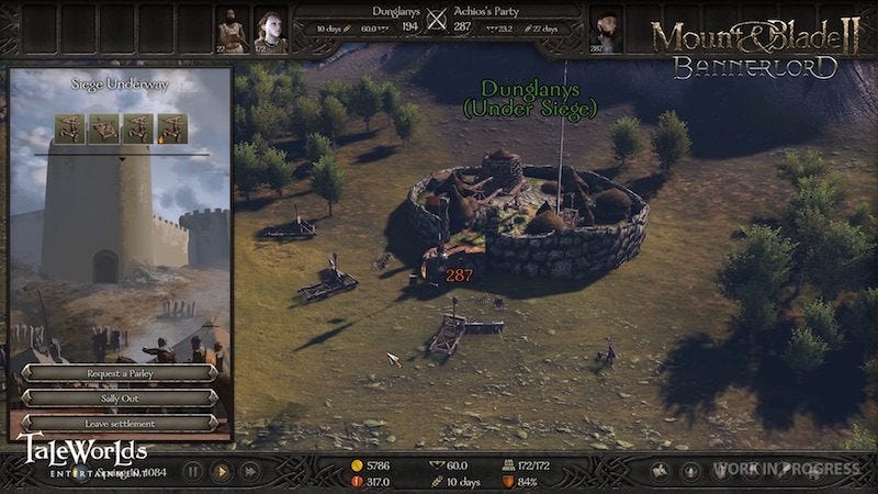 Mount & Blade II: Bannerlord - Kartenansicht