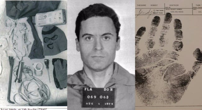 Ted Bundy often used casts on his arms and legs to trick his victims into thinking he was weak or infirm.