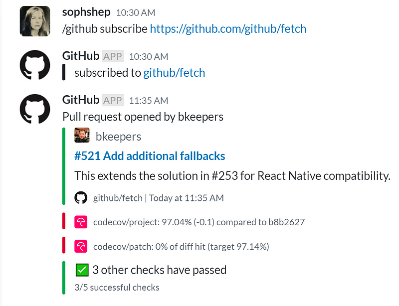 Github Slack integration