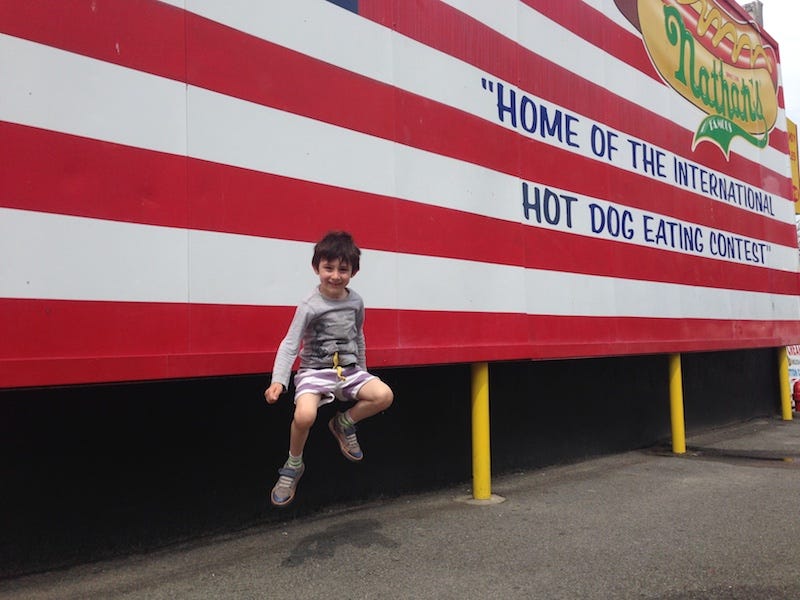 Coney Island Nathan's Hot Dog Jump