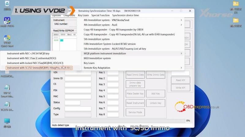 How to Generate VW MQB49 5C 5D Dealer Key with VVDI2 or Key Tool MIDI
