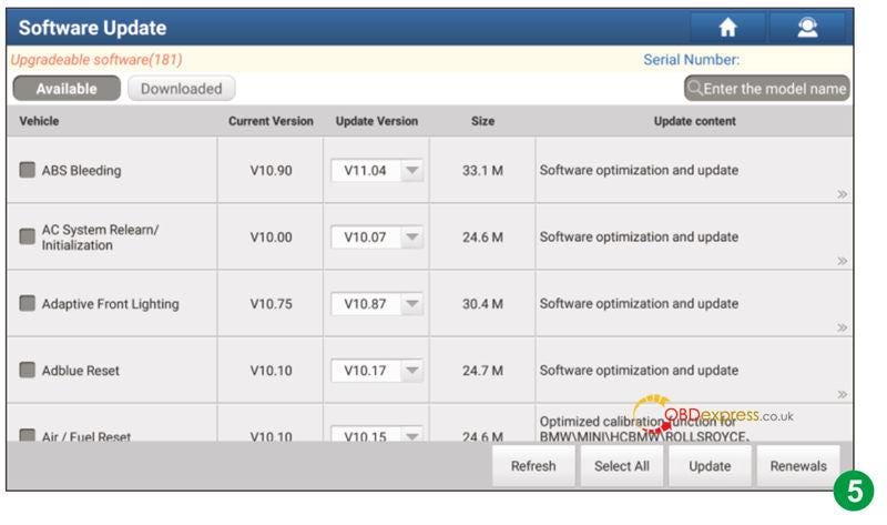 Launch X431 Activate EV Battery Pack Diagnostic Configuration