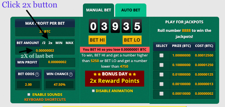 FreeBitco.in Winning Tactic for 2020
