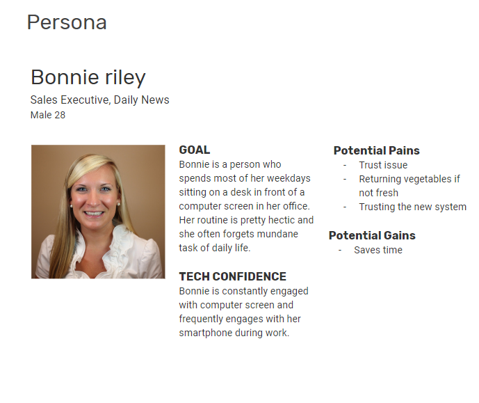 Bonnie Riley, one of the personas used for empathizing with user needs.
