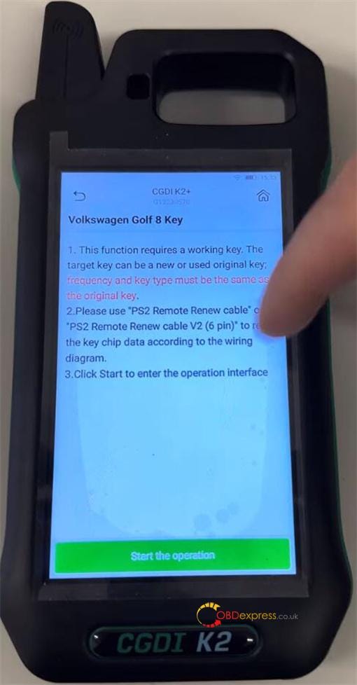 How to Generate VW 5C 5D Dealer Key by CGDI K2