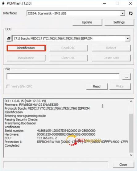 KTM200 software V1.2.0 installation process