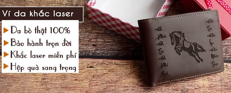 mua ví da làm quà tặng chồng