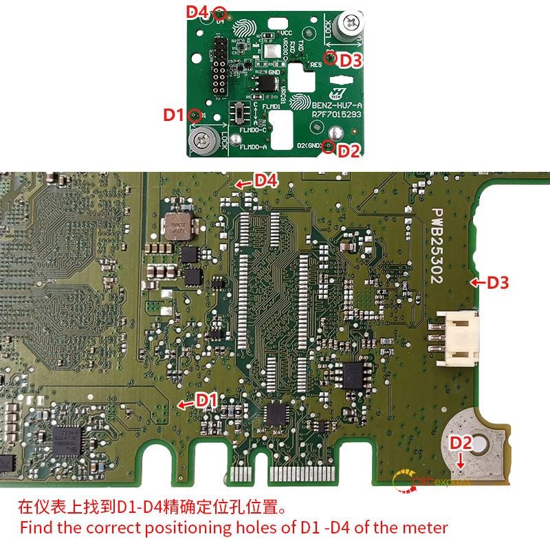 Yanhua Module 39 Installation Guide for Benz HU7 Instrument