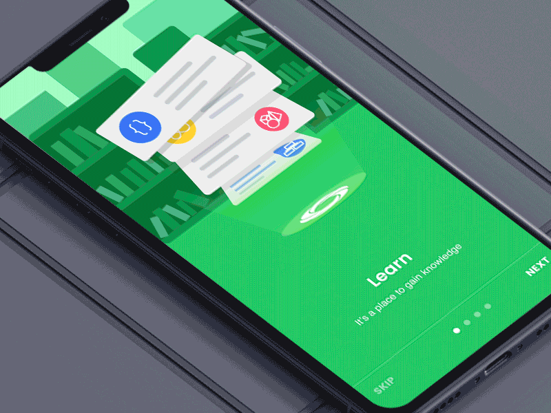 Edu-tech app Onboarding Micro-interaction by Johny vino