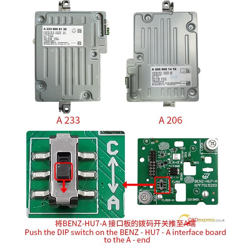 Yanhua Module 39 Correct Benz MB HU7 Instrument Mileage