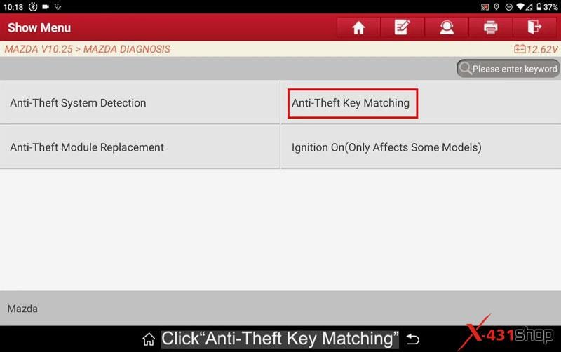 Launch X431 IMMO Plus Elite Program Mazda All Keys Lost