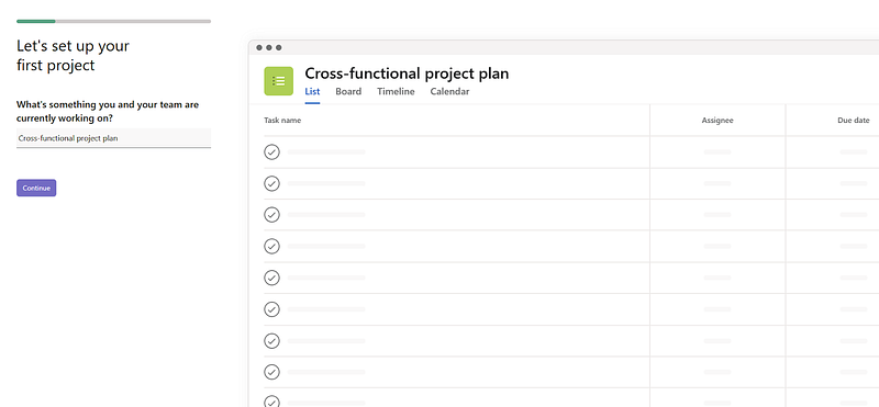 project plan dashboard