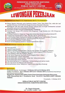 Lowongan Kerja Non PNS Dinas Kesehatan Kabupaten Banyumas