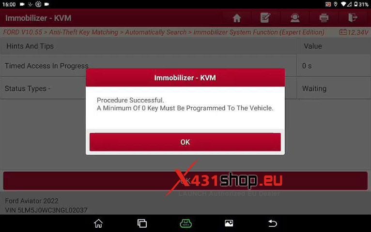 LAUNCH X431 IMMO PLUS Program 2020 Ford Bronco ID49 Key