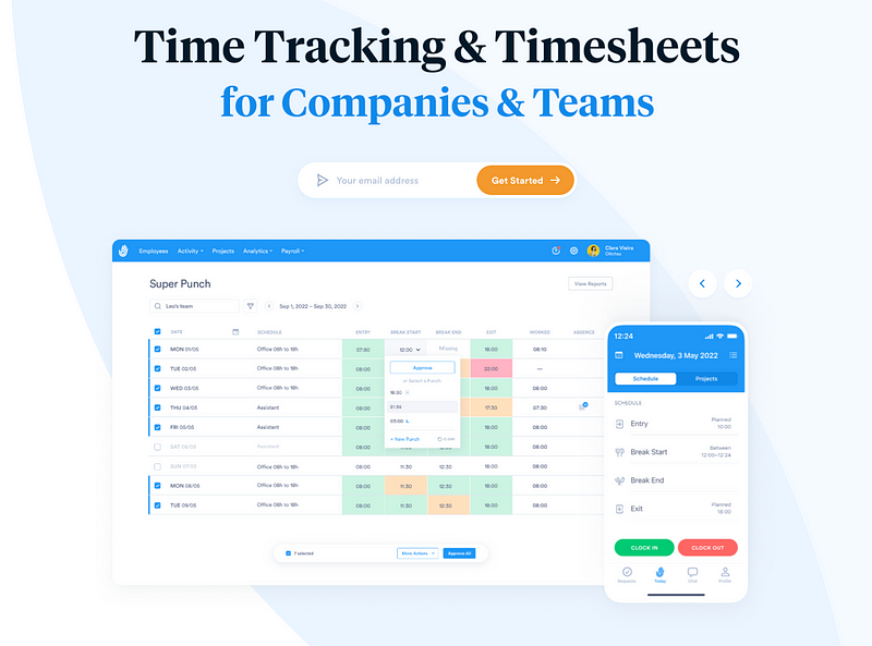 Day.io website for Asana time management