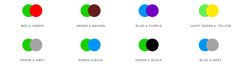 picture of chart of colour combinations