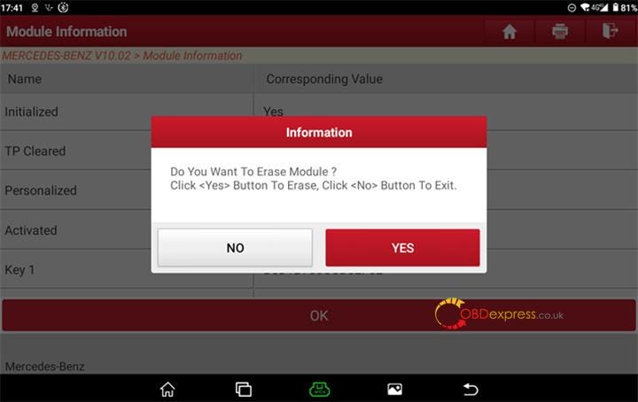 How to Erase Renew Benz VGS3 NAG2 TCU by LAUNCH X431 PRO5