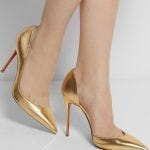 altın sarısı 2016 stiletto ayakkabı modelleri