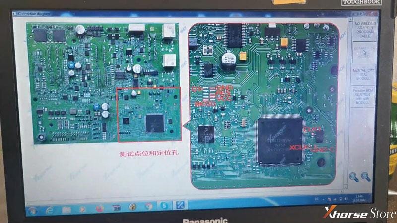 DB15ケーブルを使用したVVDIPROGは、PorscheBCM2M25Jを読み取ります