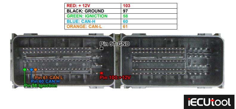 Foxflash Read Ford Transit Custom SID211 ECU via OBD on Bench